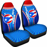 Puerto Rico Car Seat Covers Circle Stripes Flag Version 13 221205 - YourCarButBetter