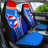 Puerto Rico Car Seat Covers Circle Stripes Flag Version 13 221205 - YourCarButBetter