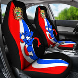 Puerto Rico Car Seat Covers - Flag Coqui Frog - 154230 - YourCarButBetter