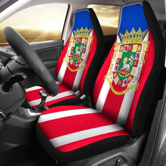 Puerto Rico Coat Of Arms Car Seat Covers 221205 - YourCarButBetter