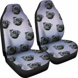 Pug Car Seat Cover Black 102918 - YourCarButBetter