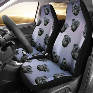 Pug Car Seat Cover Black 102918 - YourCarButBetter