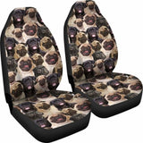 Pug Full Face Car Seat Covers 102918 - YourCarButBetter