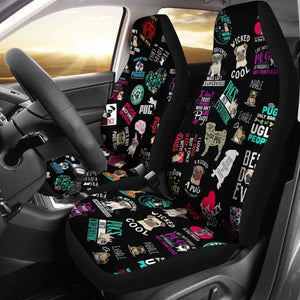 Pug Logos Car Seat Covers - Pug Bestseller 102918 - YourCarButBetter