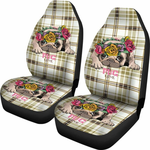 Pug Love Car Seat Covers 102918 - YourCarButBetter