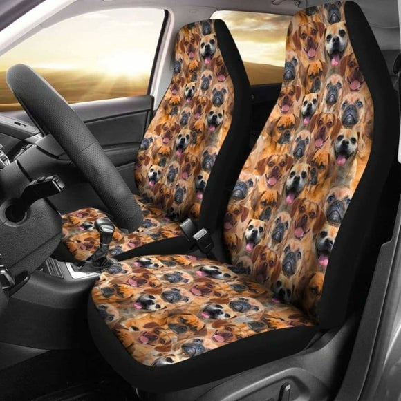 Puggle Full Face Car Seat Covers 102918 - YourCarButBetter