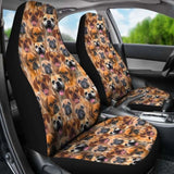 Puggle Full Face Car Seat Covers 102918 - YourCarButBetter