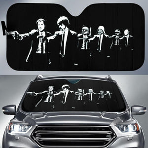 Pulp fiction mashup star wars car sunshade 094201 - YourCarButBetter