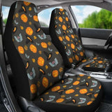 Pumpkin Bat Halloween Car Seat Covers 102802 - YourCarButBetter