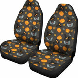 Pumpkin Bat Halloween Car Seat Covers 102802 - YourCarButBetter