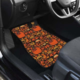 Pumpkin Halloween Car Floor Mats 102802 - YourCarButBetter