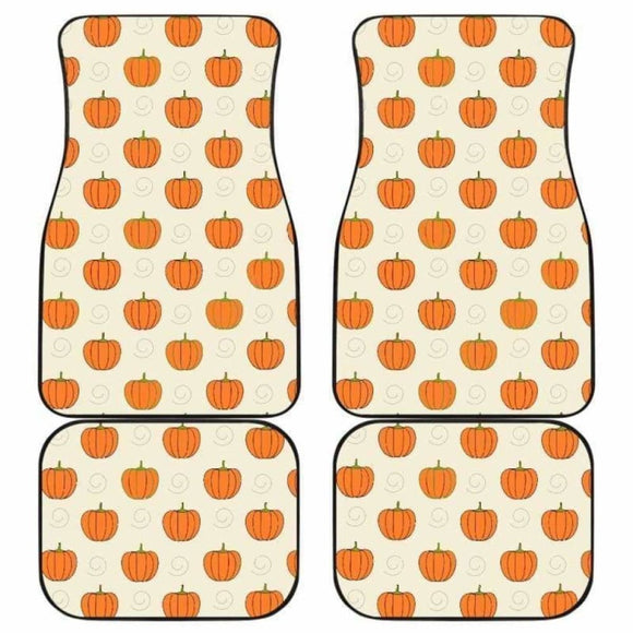 Pumpkin Halloween Car Floor Mats 102802 - YourCarButBetter