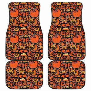 Pumpkin Halloween Car Floor Mats 102802 - YourCarButBetter