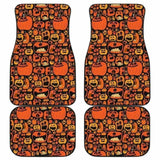 Pumpkin Halloween Car Floor Mats 102802 - YourCarButBetter