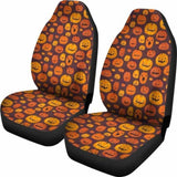 Pumpkin Halloween Car Seat Covers 102802 - YourCarButBetter