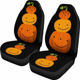 Pumpkin Halloween Car Seat Covers 102802 - YourCarButBetter