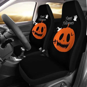 Pumpkin Halloween Car Seat Covers 102802 - YourCarButBetter