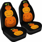 Pumpkin Halloween Car Seat Covers 102802 - YourCarButBetter