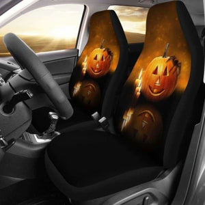 Pumpkin Halloween Car Seat Covers 102802 - YourCarButBetter