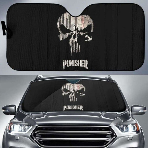 Punisher Car Auto Sun Shade 172609 - YourCarButBetter