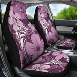 Purple Aloha Flowers Car Seat Covers 153908 - YourCarButBetter