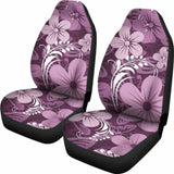 Purple Aloha Flowers Car Seat Covers 153908 - YourCarButBetter