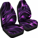 Purple & Black Abstract Swirls Car Seat Covers 102802 - YourCarButBetter