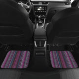 Purple Boho Stripes Decor Cl Car Floor Mats 094209 - YourCarButBetter