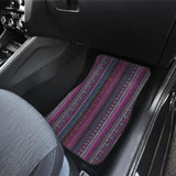Purple Boho Stripes Decor Cl Car Floor Mats 094209 - YourCarButBetter