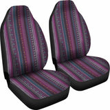 Purple Boho Stripes Decor V3 Car Seat Covers 105905 - YourCarButBetter