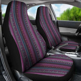 Purple Boho Stripes Decor V3 Car Seat Covers 105905 - YourCarButBetter