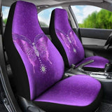 Purple Butterfly Car Seat Cover 171204 - YourCarButBetter