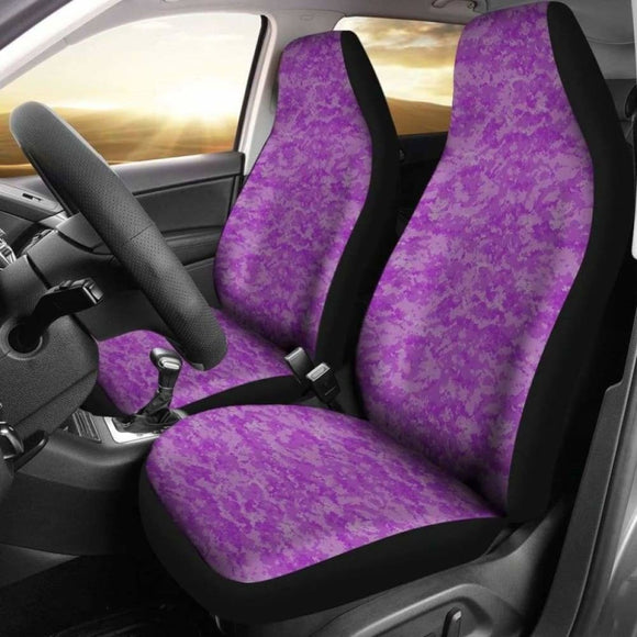 Purple Digital Camouflage Car Seat Covers 112608 - YourCarButBetter