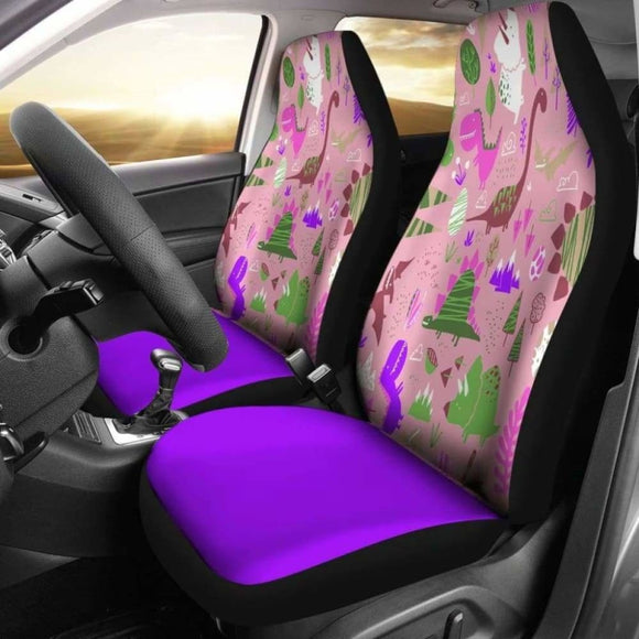 Purple Dinosaur Car Seat Covers 154813 - YourCarButBetter