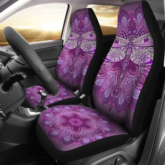 Purple Dragonfly Car Seat Covers 184610 - YourCarButBetter