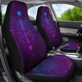 Purple Dragonfly Fractal Car Seat Covers 184610 - YourCarButBetter