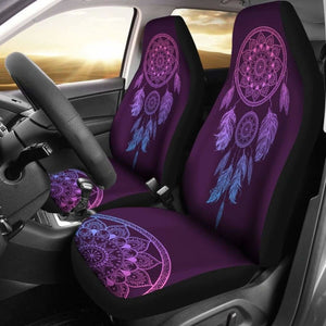 Purple Dreamcatcher Floral Pattern Car Seat Covers Amazing 102918 - YourCarButBetter