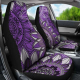 Purple Floral Mandalas Car Seat Covers 153908 - YourCarButBetter