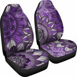 Purple Floral Mandalas Car Seat Covers 153908 - YourCarButBetter