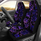Purple Flowers Car Seat Covers 153908 - YourCarButBetter