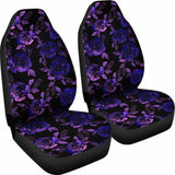 Purple Flowers Car Seat Covers 153908 - YourCarButBetter