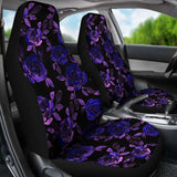 Purple Flowers Car Seat Covers 153908 - YourCarButBetter
