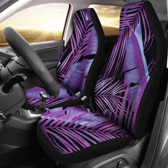 Purple Leaves Car Seat Covers 153908 - YourCarButBetter