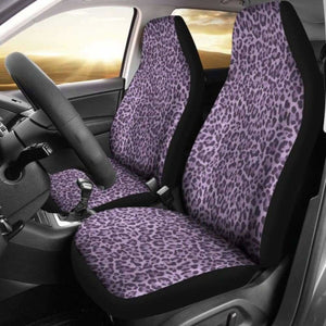 Purple Leopard Print Car Seat Covers Animal Skin 092813 - YourCarButBetter