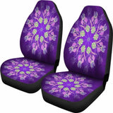 Purple Mandala Flower Car Seat Covers 105905 - YourCarButBetter