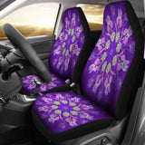 Purple Mandala Flower Car Seat Covers 105905 - YourCarButBetter