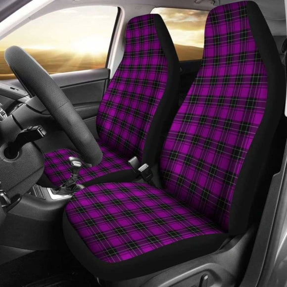 Purple Plaid Car Seat Covers Punk Rock Goth 105905 - YourCarButBetter