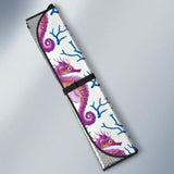 Purple Seahorse Blue Coral Pattern Car Auto Sun Shades 460402 - YourCarButBetter