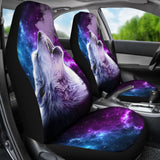 Purple Sky Wolf Car Seat Covers 211702 - YourCarButBetter