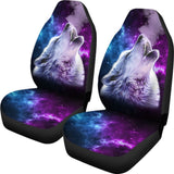 Purple Sky Wolf Car Seat Covers 211702 - YourCarButBetter